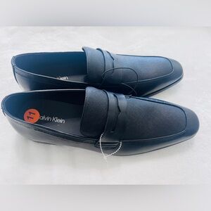 NEW Men's Calvin Klein Jay CMJunburg-R Slip-On Dress Loafers Black Sz 11